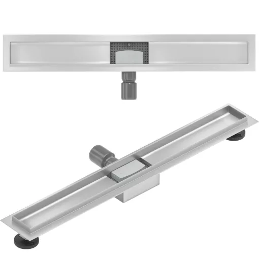 HD Mars 05 Chrome 70 cm hosszú rozsdamentes acél komplett zuhanyfolyóka