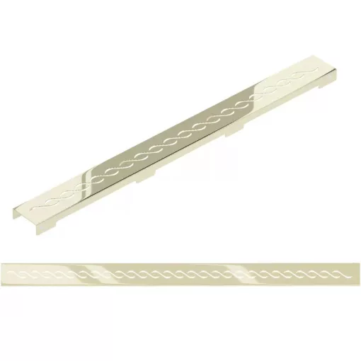 HD Mars+ 05 Gold 80 cm hosszú rozsdamentes acél komplett arany zuhanyfolyóka, kettős bűzzárral