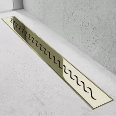   HD Mars 05 Gold rozsdamentes acél komplett arany zuhanyfolyóka