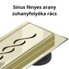 HD Mars 05 Gold rozsdamentes acél komplett arany zuhanyfolyóka