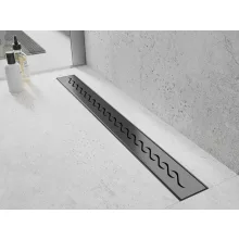 HD Mars 05 Black rozsdamentes acél komplett fekete zuhanyfolyóka