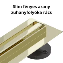 HD Mars Slim 06 Gold rozsdamentes acél komplett arany zuhanyfolyóka