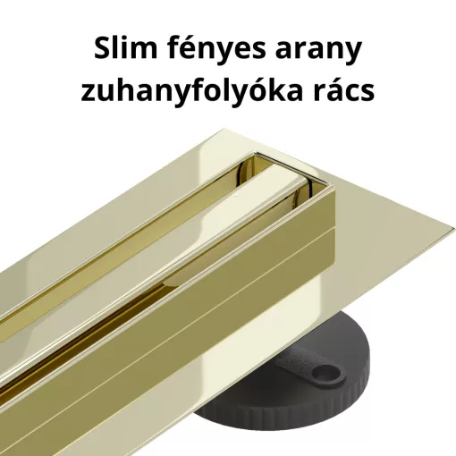 HD Mars Slim 06 Gold rozsdamentes acél komplett arany zuhanyfolyóka