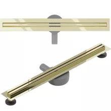 HD Mars Slim 06 Gold rozsdamentes acél komplett arany zuhanyfolyóka