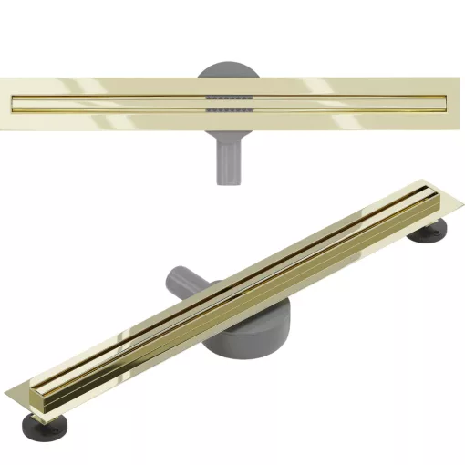 HD Mars Slim 06 Gold rozsdamentes acél komplett arany zuhanyfolyóka