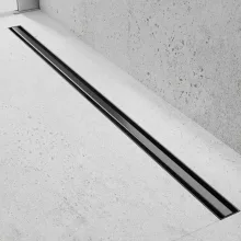 HD Mars Slim 06 Black rozsdamentes acél komplett fekete zuhanyfolyóka