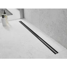 HD Mars Slim 06 Black rozsdamentes acél komplett fekete zuhanyfolyóka