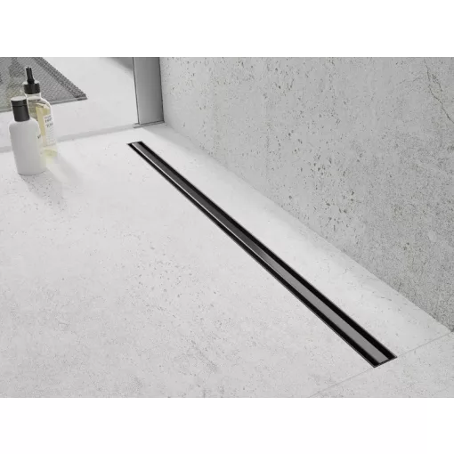 HD Mars Slim 06 Black rozsdamentes acél komplett fekete zuhanyfolyóka