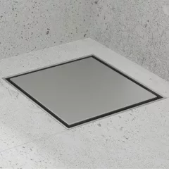   HD Mars 07 Chrome 15x15 cm rozsdamentes acél komplett zuhanyfolyóka