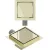   HD Mars 07 Gold 15x15 cm csempézhető rozsdamentes acél komplett arany zuhanyfolyóka