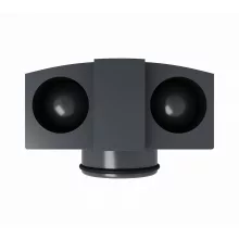 HD Mars+ 07 Black 15x15 cm csempézhető rozsdamentes acél komplett fekete zuhanyfolyóka, kettős bűzzárral