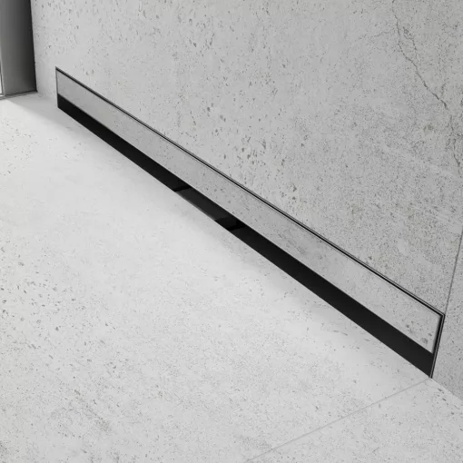 HD Mars 08 Chrome csempézhető rozsdamentes acél komplett fali zuhanyfolyóka