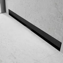 HD Mars 08 Black 80 cm hosszú rozsdamentes acél komplett fali zuhanyfolyóka