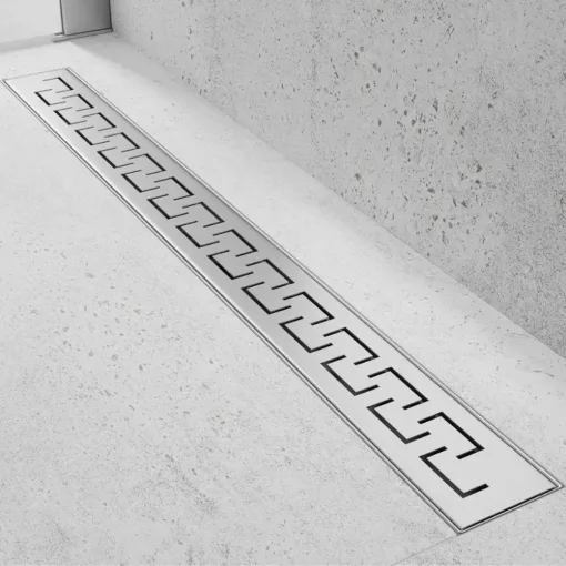 HD Mars+ 09 Chrome rozsdamentes acél komplett zuhanyfolyóka, kettős bűzzárral