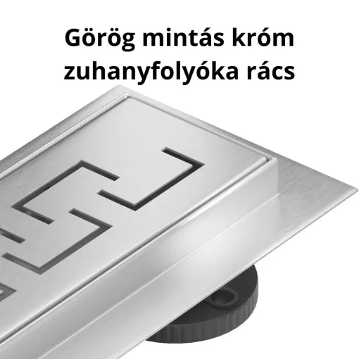 HD Mars+ 09 Chrome rozsdamentes acél komplett zuhanyfolyóka, kettős bűzzárral