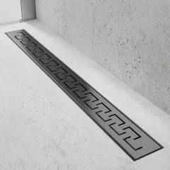 HD Mars 09 Black rozsdamentes acél komplett zuhanyfolyóka