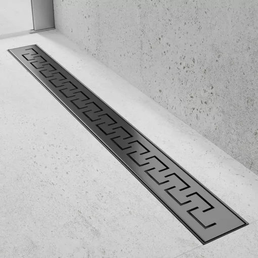 HD Mars 09 Black rozsdamentes acél komplett zuhanyfolyóka