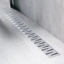 HD Mars+ 10 Chrome rozsdamentes acél komplett zuhanyfolyóka, kettős bűzzárral