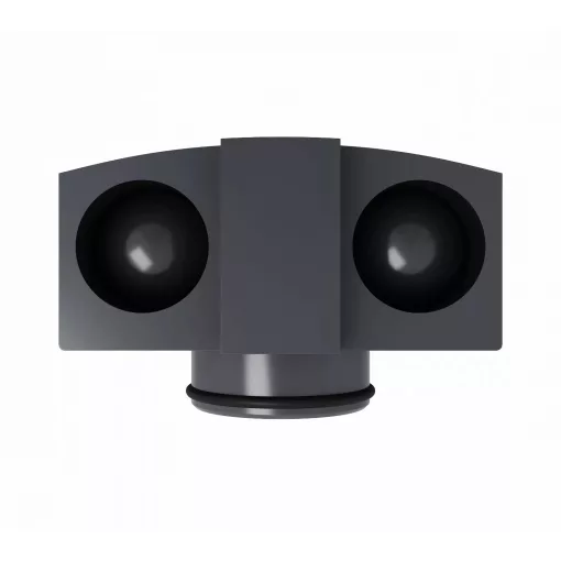 HD Mars+ 10 Black rozsdamentes acél komplett fekete zuhanyfolyóka, kettős bűzzárral