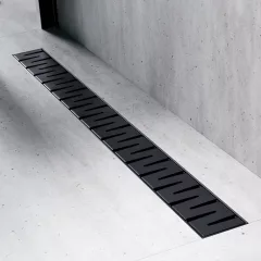   HD Mars 10 Black rozsdamentes acél komplett fekete zuhanyfolyóka