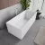   HD Miami White szögletes térben álló akril kád fényes fehér túlfolyóval és click-clack leeresztővel, 170x75x58 cm
