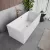   HD Miami White szögletes térben álló akril kád rózsa arany túlfolyóval és click-clack leeresztővel, 170x75x58 cm