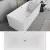   HD Miami White szögletes térben álló akril kád fényes arany túlfolyóval és click-clack leeresztővel, 170x75x58 cm