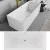   HD Miami White szögletes térben álló akril kád szálcsiszolt arany túlfolyóval és click-clack leeresztővel, 170x75x58 cm