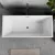   HD Miami White szögletes térben álló akril kád szürke túlfolyóval és click-clack leeresztővel, 170x75x58 cm