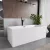   HD Miami White szögletes térben álló akril kád matt fekete túlfolyóval és click-clack leeresztővel, 170x75x58 cm