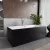   HD Miami Black szögletes térben álló akril kád fényes króm túlfolyóval és click-clack leeresztővel, 170x75x58 cm
