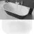   HD Florida Black 170x80 félszabadonálló akril kád fényes fehér túlfolyóval és click-clack leeresztővel