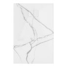 HD Marco White Marble 80x100 SMC kompozit slim szögletes kőhatású zuhanytálca, 2,6 cm magas, szifonnal