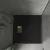   HD Marco+ Black 80x80/90x90 SMC kompozit slim szögletes kőhatású zuhanytálca, arany színű ráccsal, 2,6 cm magas, szifon nélkül