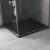   HD Marco+ Black 80x80/90x90 SMC kompozit slim szögletes kőhatású zuhanytálca, fekete ráccsal, 2,6 cm magas, szifon nélkül