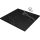 HD Marco+ Black Marble 90x90 SMC kompozit slim szögletes kőhatású zuhanytálca, fekete ráccsal, 2,6 cm magas, szifonnal