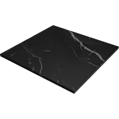   HD Marco Black Marble 80x80/90x90 SMC kompozit slim szögletes kőhatású zuhanytálca, 2,6 cm magas, szifon nélkül