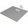 HD Marco+ Gray 80x80 SMC kompozit slim szögletes kőhatású zuhanytálca, fehér ráccsal, 2,6 cm magas, szifonnal
