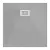   HD Marco+ Gray 80x80/90x90 SMC kompozit slim szögletes kőhatású zuhanytálca, fehér ráccsal, 2,6 cm magas, szifon nélkül
