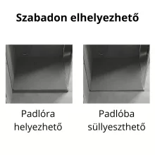 HD Marco Gray 80x80 SMC kompozit slim szögletes kőhatású zuhanytálca, 2,6 cm magas, szifonnal