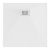 HD Marco+ White 80x80/90x90 SMC kompozit slim szögletes kőhatású zuhanytálca, fehér ráccsal, 2,6 cm magas, szifon nélkül