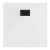 HD Marco+ White 80x80/90x90 SMC kompozit slim szögletes kőhatású zuhanytálca, fekete ráccsal, 2,6 cm magas, szifon nélkül
