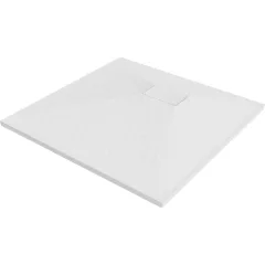   HD Marco White 70x70/80x80/90x90/100x100 SMC kompozit slim szögletes kőhatású zuhanytálca, 2,6 cm magas, szifon nélkül