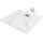 HD Marco+ White Marble 80x80 SMC kompozit slim szögletes kőhatású zuhanytálca, arany színű ráccsal, 2,6 cm magas, szifonnal