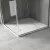   HD Marco White Marble 80x80/90x90 SMC kompozit slim szögletes kőhatású zuhanytálca, 2,6 cm magas, szifon nélkül