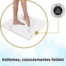 HD Marco White Marble 80x80/90x90 SMC kompozit slim szögletes kőhatású zuhanytálca, 2,6 cm magas, szifon nélkül