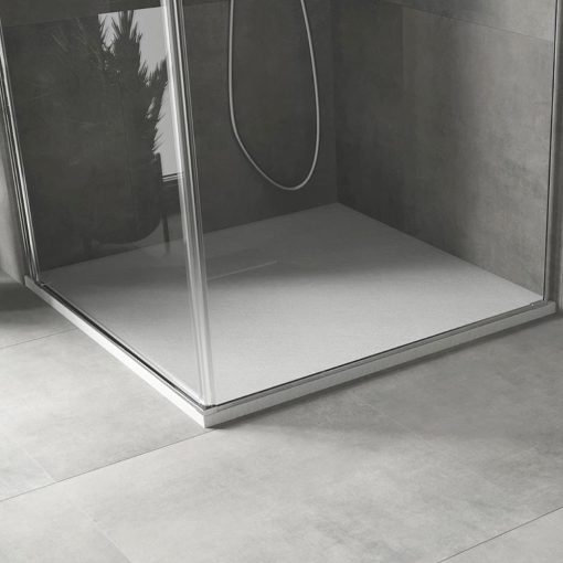 HD Marco White 70x70/80x80/90x90/100x100 SMC kompozit slim szögletes kőhatású zuhanytálca, 2,6 cm magas, szifon nélkül