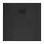   HD Marco+ Black 80x80/90x90 SMC kompozit magasított szögletes kőhatású zuhanytálca, fekete ráccsal, 15 cm magas, szifon nélkül