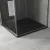   HD Marco Black Marble 80x80/90x90 SMC kompozit magasított szögletes kőhatású zuhanytálca, 15 cm magas, szifon nélkül