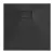   HD Marco Black 80x80/90x90 SMC kompozit magasított szögletes kőhatású zuhanytálca, 15 cm magas, szifon nélkül